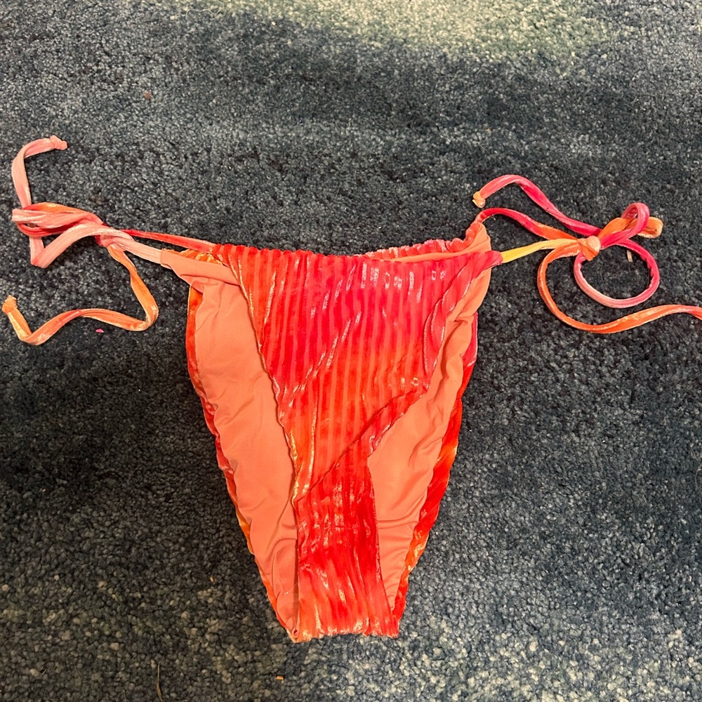 Dippin' Daisy's Orange and red Bikini Bottom